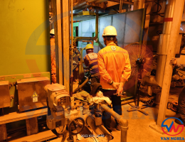 Tẩy cáu cặn đường ống nước tại nhà máy Nhiệt điện Nghi Sơn Thanh Hóa