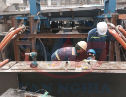 Súc rửa hệ thống đường ống bôi trơn TMB tại nhà máy thép Quảng Ngãi